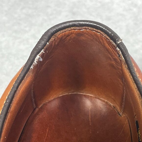 Allen Edmonds Wilbert Mens 11.5 B Cognac Leather Split Toe Derby Dress Shoes - Picture 15 of 16